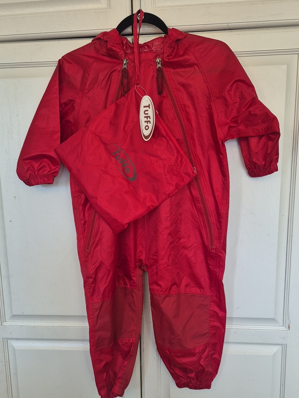 Red Tuffo NWT Kids One-Piece Rain Suit